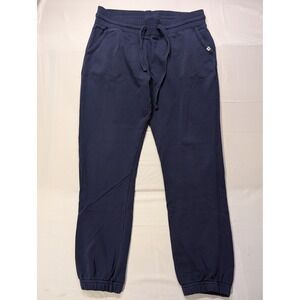 Pact Mens Large Organic Cotton French Terry Jogger Sweatpants Navy Blue